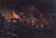 Nicolino V. Calyo, Great Fire of New York as Seen From the Bank of America